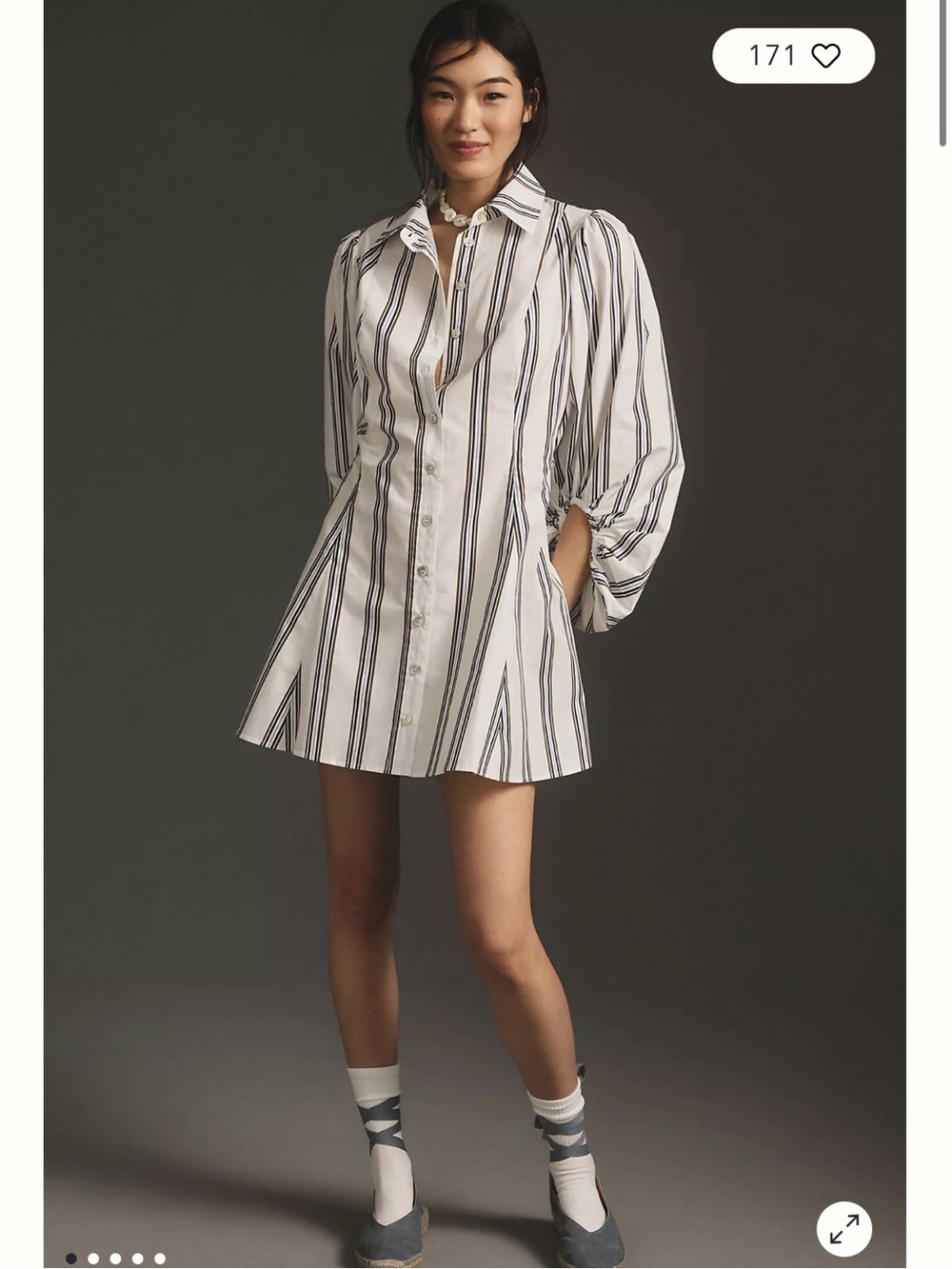 Anthropologie long sleeve touched dress XS